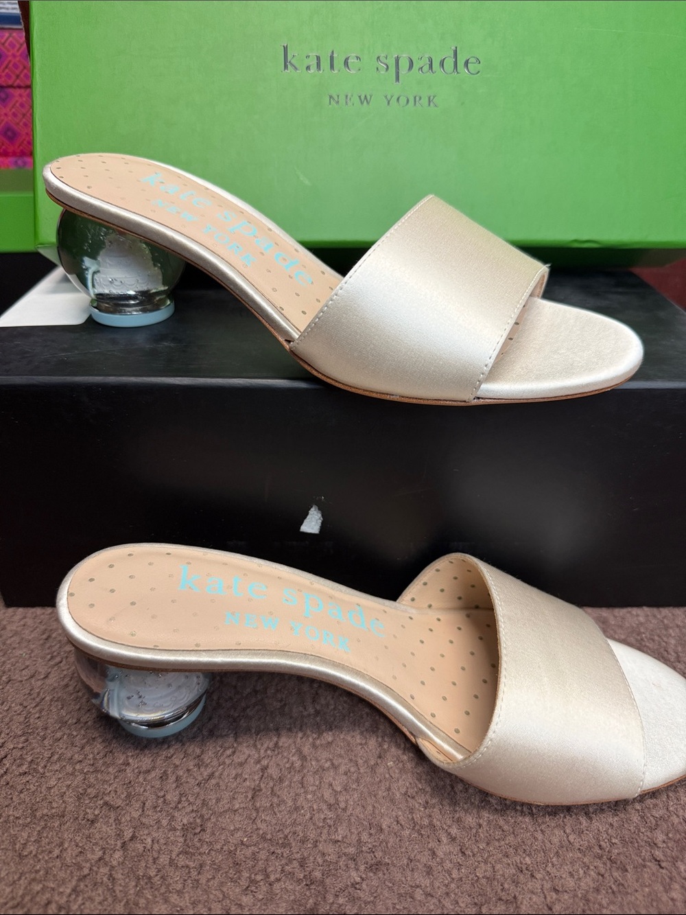 kate spade New York satin Slide Sandals size 5.5